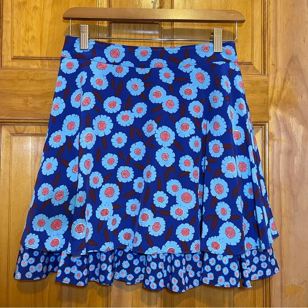 Kate Spade New York - Tangier Floral Double Layer Skirt Size 2 - Picture 16 of 17